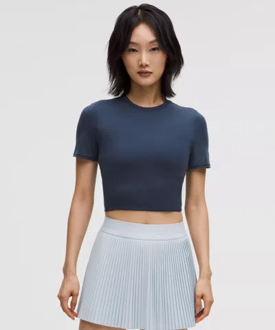 Lululemon Wundermost Ultra-soft Nulu Crewneck Cropped T-shirt