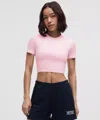 Lululemon Wundermost Ultra-soft Nulu Crewneck Cropped T-shirt