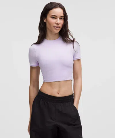 Lululemon Wundermost Ultra-soft Nulu Crewneck Cropped T-shirt