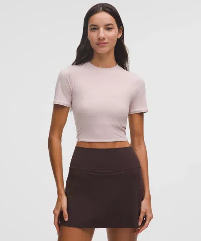 Lululemon Wundermost Ultra-soft Nulu Crewneck Cropped T-shirt
