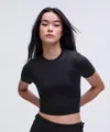 Lululemon Crewneck Cropped T-shirt