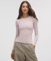 Lululemon Wundermost Ultra-soft Nulu Crewneck Long-sleeve Shirt