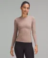 Lululemon Wundermost Ultra-soft Nulu Crewneck Long-sleeve Shirt In Neutral