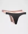 Lululemon Wundermost Ultra-soft Nulu Dipped-waist Thong Underwear