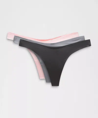 Lululemon Wundermost Ultra-soft Nulu Dipped-waist Thong Underwear 3 Pack
