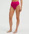 Lululemon Wundermost Ultra-soft Nulu High-waist Thong Underwear In Pink