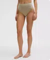 Lululemon Wundermost Ultra-soft Nulu High-waist Thong Underwear In Neutral