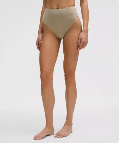 Lululemon Wundermost Ultra-soft Nulu High-waist Thong Underwear In Neutral