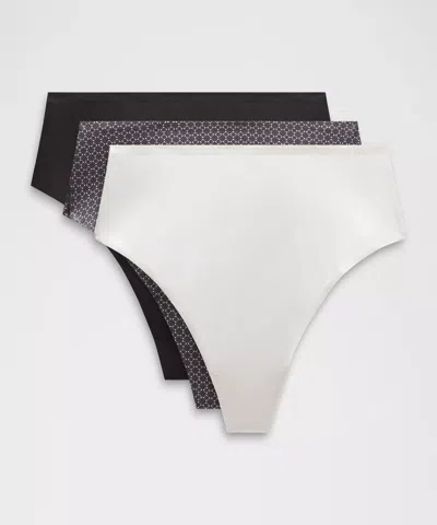 Lululemon Wundermost Ultra-soft Nulu High-waist Thong Underwear 3 Pack