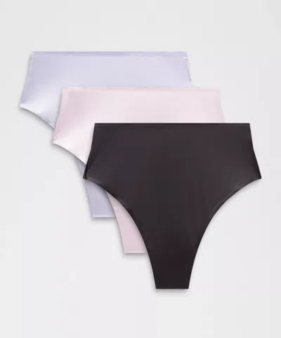 Lululemon Wundermost Ultra-soft Nulu High-waist Thong Underwear 3 Pack