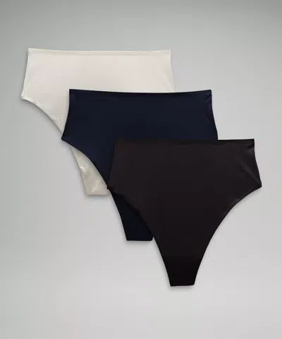 Lululemon Wundermost Ultra-soft Nulu High-waist Thong Underwear 3 Pack