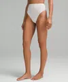 Lululemon Wundermost Ultra-soft Nulu High-waist Thong Underwear In White