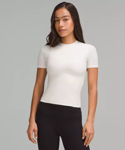 Lululemon Wundermost Ultra-soft Nulu Hip-length Crew Short-sleeve Shirt