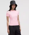 Lululemon Wundermost Ultra-soft Nulu Hip-length Crewneck Shirt