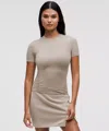 Lululemon Wundermost Ultra-soft Nulu Hip-length Crewneck Shirt