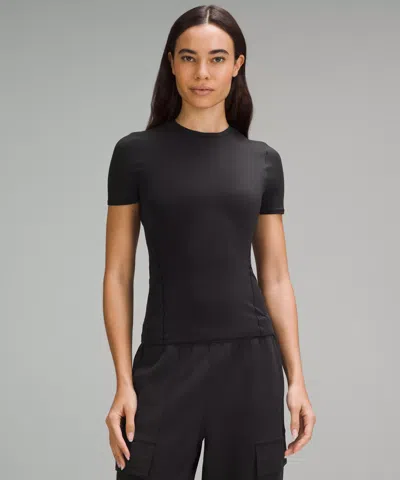 Lululemon Nulu Hip-length Crewneck Short-sleeve Shirt