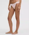 Lululemon Wundermost Ultra-soft Nulu Mid-rise Bikini Underwear In Pink