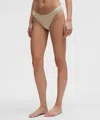 Lululemon Wundermost Ultra-soft Nulu Mid-rise Bikini Underwear In Neutral