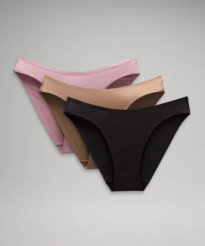 Lululemon Wundermost Ultra-soft Nulu Mid-rise Bikini Underwear 3 Pack