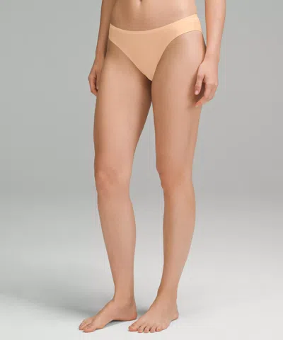 Lululemon Wundermost Ultra-soft Nulu Mid-rise Bikini Underwear In Orange