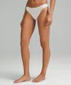 Lululemon Wundermost Ultra-soft Nulu Mid-rise Bikini Underwear In White