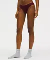 Lululemon Wundermost Ultra-soft Nulu Mid-rise Bikini Underwear In Brown