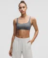 Lululemon Wundermost Ultra-soft Nulu Scoop-neck Bralette A-d Cups In Gray