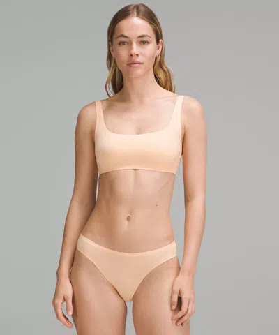 Lululemon Wundermost Ultra-soft Nulu Scoop-neck Bralette A-d Cups In Yellow