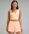 Lululemon Wundermost Ultra-soft Nulu Scoop-neck Cropped Tank Top In Pink