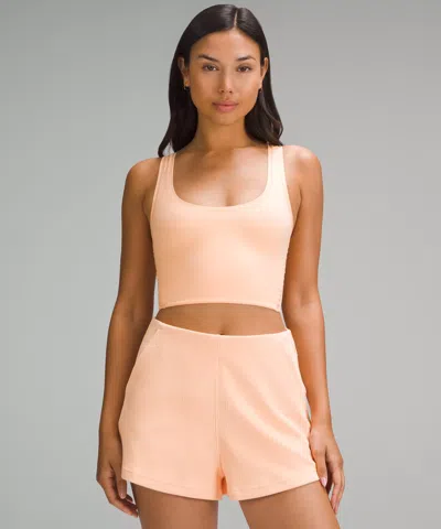 Lululemon Wundermost Ultra-soft Nulu Scoop-neck Cropped Tank Top