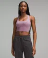 Lululemon Wundermost Ultra-soft Nulu Scoop-neck Cropped Tank In Purple