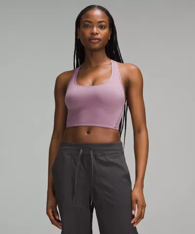 Lululemon Wundermost Ultra-soft Nulu Scoop-neck Cropped Tank In Purple