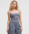 Lululemon Wundermost Ultra-soft Nulu Spaghetti-strap Adjustable Cami In Blue