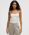 Lululemon Wundermost Ultra-soft Nulu Spaghetti-strap Adjustable Cami In White