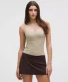 Lululemon Wundermost Ultra-soft Nulu Spaghetti-strap Adjustable Cami In Neutral