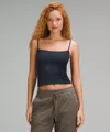 Lululemon Wundermost Ultra-soft Nulu Spaghetti-strap Cami Tank Top In Black