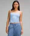 Lululemon Wundermost Ultra-soft Nulu Spaghetti-strap Cami Tank Top In Blue