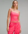Lululemon Wundermost Ultra-soft Nulu Spaghetti-strap Cami Tank Top In Pink