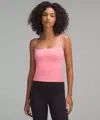 Lululemon Wundermost Ultra-soft Nulu Spaghetti-strap Cami Tank Top In Pink