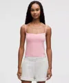Lululemon Wundermost Ultra-soft Nulu Spaghetti-strap Cami Tank Top In Pink