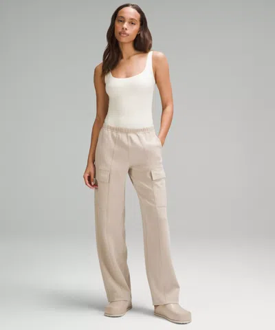 Lululemon Wundermost Ultra-soft Nulu Square-neck Sleeveless Bodysuit In Neutral