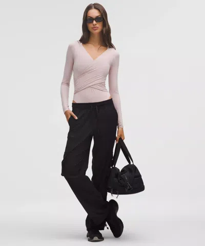 Lululemon Wundermost Ultra-soft Nulu Wrap-front Long-sleeve Bodysuit