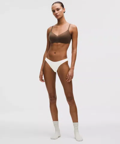 Lululemon Wundermost Ultra-soft Nulu Dipped-waist Thong Underwear In Multi