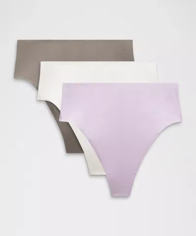 Lululemon Wundermost Ultra-soft Nulu High-waist Thong Underwear In Multi
