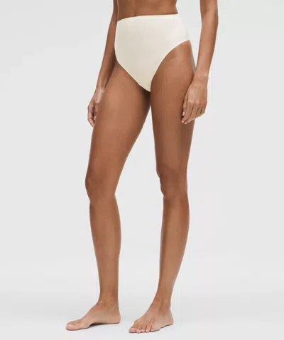 Lululemon Wundermost Ultra-soft Nulu High-waist Thong Underwear In White