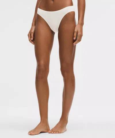 Lululemon Wundermost Ultra-soft Nulu Mid-rise Bikini Underwear In White