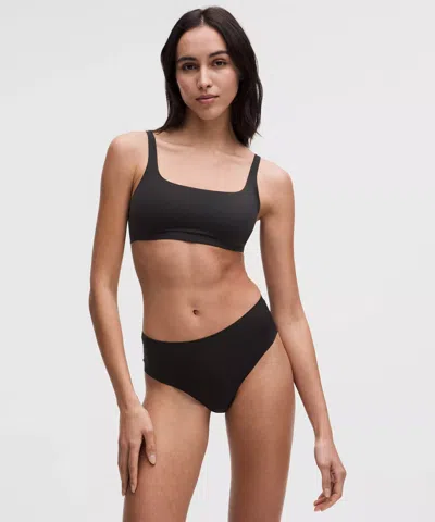 Lululemon Wundermost Ultra-soft Nulu Scoop-neck Bralette In Black