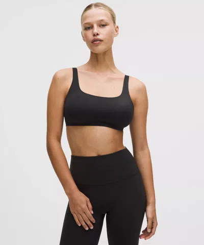 Lululemon Wundermost Ultra-soft Nulu Scoop-neck Bralette In Black