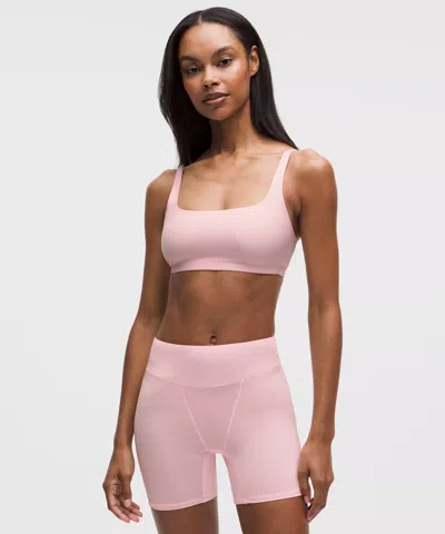 Lululemon Wundermost Ultra-soft Nulu Scoop-neck Bralette In Pink