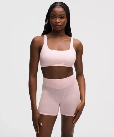 Lululemon Wundermost Ultra-soft Nulu Scoop-neck Bralette In Pink